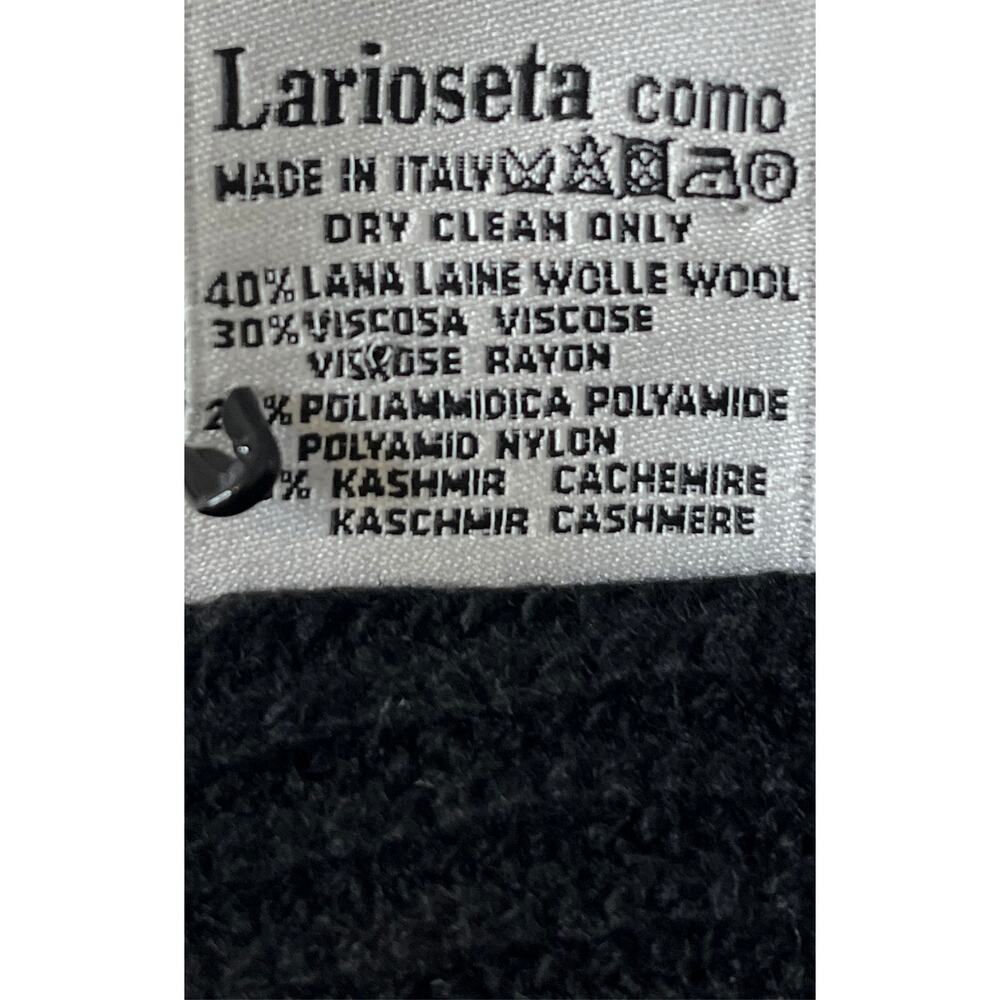 2-3 MOSCHINO NWT Knit Wool Scarf Black One Size - Picture 5 of 7